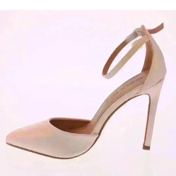 NEW NIB Soho Girls Kim-2 White Pointed Toe Ankle Strap Heel Sandal Sz 6 $60 - Picture 4 of 11